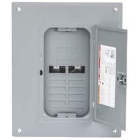 Square D Load Center, 8 Spaces, 125A, 120/240V AC, PoN Convertible Mains (lugs), 1 Phase 6994719